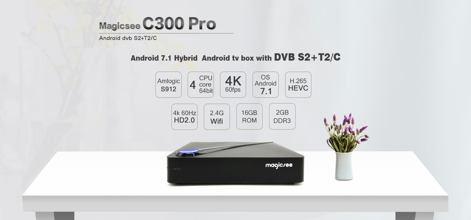 C300 PRO S912 android dvb