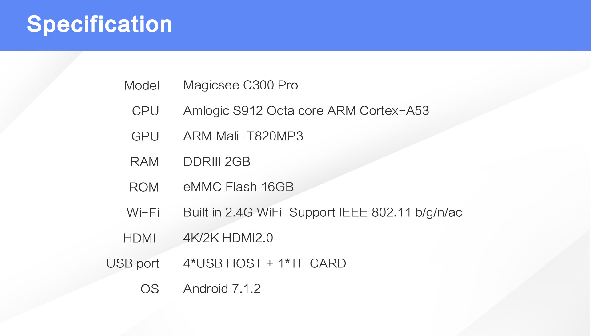 C300 PRO S912 android dvb